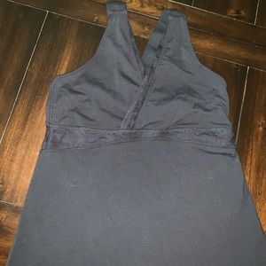 Lululemon Black mesh tank top